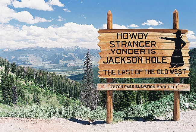 Jackson Hole from Teton Pass