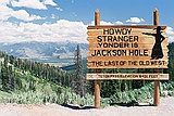 Jackson Hole from Teton Pass