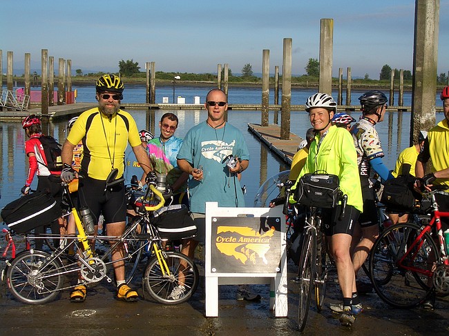 Everett wheel dip: John, Mario, Chris & Debra